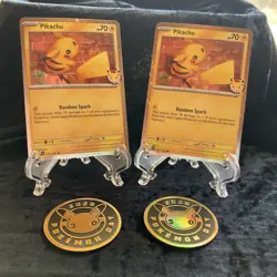 Pikachu 051 /162 Stamped 2026 Pokemon Day 30th Anniversary Promo TCG W/Coin X2! - Image 4