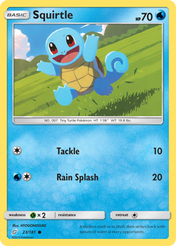 Squirtle 23/181 C Team Up Pokemon NM/M - Image 1