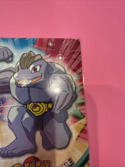 Machoke #67 Pokemon Topps Series 1 TCG Blue Logo Label 1st Print Pokemon - Image 3