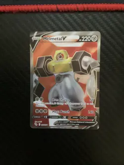 Melmetal V (Full Art) Ultra Rare Pokemon GO 075/078 NM - Image 1