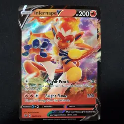INFERNAPE V SWSH252 BLACK STAR PROMO POKEMON (ULTRA, NM) - Image 1