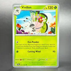 Pokemon Scarlet & Violet: Surging Sparks #007/191 Vivillon - Image 1