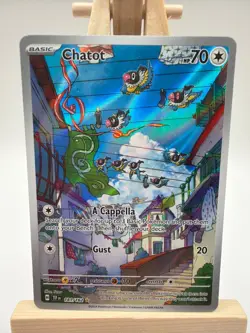Chatot - 181/162 - Temporal Forces Illustration Rare - NM - Pokemon - Read Desc. - Image 1
