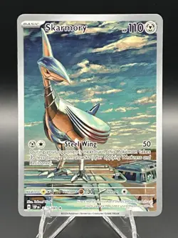Pokemon TCG Skarmory Surging Sparks Illustration Rare Holo 209/191 - Image 1
