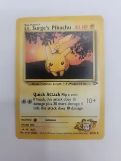 Pokemon Gym Challenge "Lt. Surge's Pikachu" 84/132 / Common / NM - Image 1