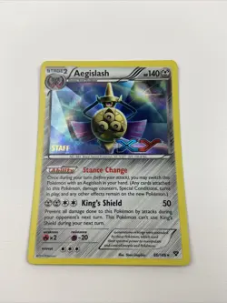 Pokemon TCG Aegislash (Prerelease) [Staff] 86/146 XY Promo Holo - Image 1