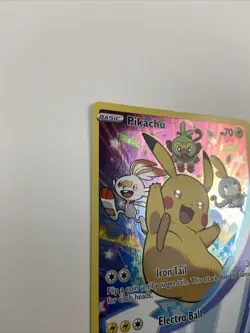 Pikachu SWSH020 Sword & Shield (2020) Black Star Promo Full Art Pokemon TCG NM - Image 2