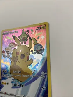 Pikachu SWSH020 Sword & Shield (2020) Black Star Promo Full Art Pokemon TCG NM - Image 5