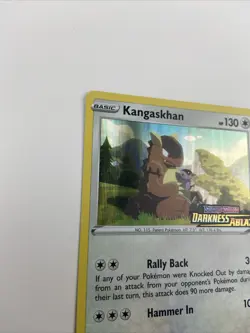 Pokemon TCG Darkness Ablaze Kangaskhan (SWSH038) Stamped - Image 2