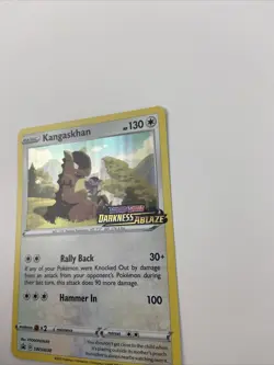 Pokemon TCG Darkness Ablaze Kangaskhan (SWSH038) Stamped - Image 5