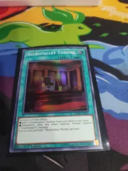 Yugioh Necrovalley Throne SOFU-EN055 Super Rare 1st Ed NM - Image 1