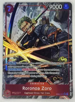 One Piece Roronoa Zoro EB04-007 ALT ART ENGLISH OP15 - Image 1