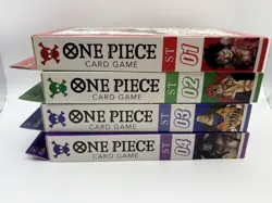 One Piece TCG starter deck lot 1-4; ST-01, ST-02, ST-03, ST-04 Luffy Crocodile - Image 5