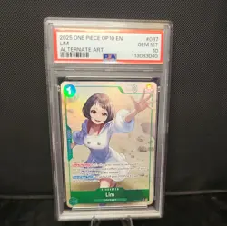 2025 LIM ONE PIECE TCG OP10-037 ROYAL BLOOD ALTERNATE ART PSA 10 GEM MINT - Image 2