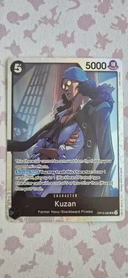 One Piece TCG Kuzan OP10-082 Royal Blood Full Art Super Rare Foil - Image 1