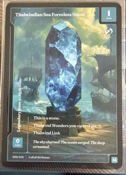 Wonders of The First Thalwindian Sea Formless Stone Mythic Paper CotS 059/402 - Image 1