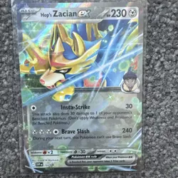 Hop's Zacian EX | 193 | Black Star Promo | FULL ART | MINT | Pokemon Card - Image 1