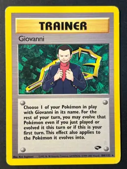 Giovanni 104/132 Gym Challenge Rare - Pokemon Card LP - Image 1