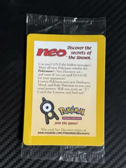 Pokemon Entei Promo Card SEALED Movie Promo NEW Neo 2001 - Image 1