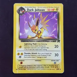 Dark Jolteon 38/82⭐VERY GOOD⭐Team Rocket Pokemon Card TCG - Image 1