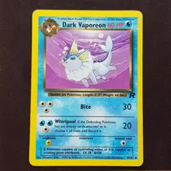 Dark Vaporeon 45/82✨EXCELLENT✨Team Rocket Pokemon Card TCG - Image 1