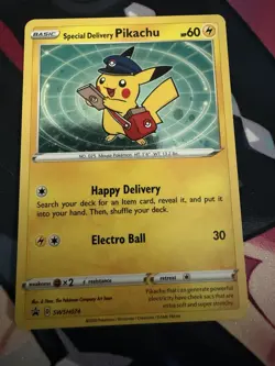 Special Delivery Pikachu SWSH074 SWSH: Sword & Shield Promo Cards Holo - Image 1