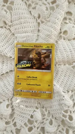 New Sealed Pokemon TCG Detective Pikachu Promo Holo Card SM190 - Image 1