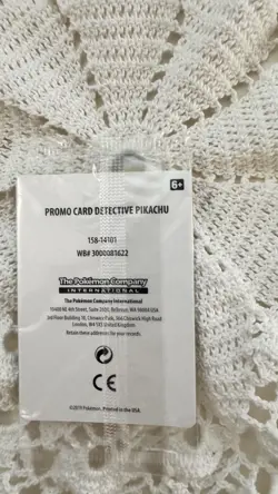 New Sealed Pokemon TCG Detective Pikachu Promo Holo Card SM190 - Image 2