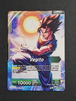 Going All In SSB Vegito BT3-055 Leader Foil Dragon Ball Super Card Game NM - Image 2