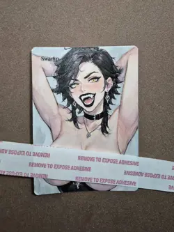 Mtg Altered Art Hand Painted Anime - Image 1