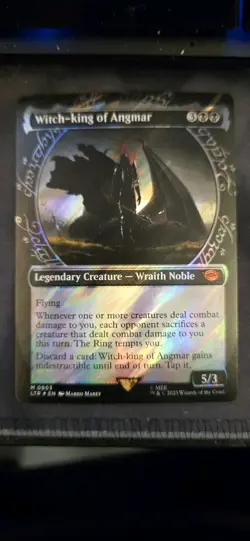 Magic The Gathering LOTR Witch-king of Angmar Showcase Surge Foil 803 - Image 1
