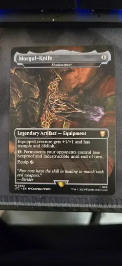 Magic The Gathering Lord Of The Rings Morgul-Knife Extended Art 353 - Image 1