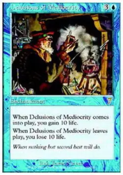 1x Delusions of Mediocrity Heavy Play MTG Magic - Kid Icarus - - Image 1