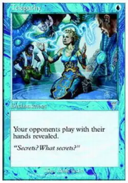 1x Telepathy Heavy Play MTG Magic - Kid Icarus - - Image 1