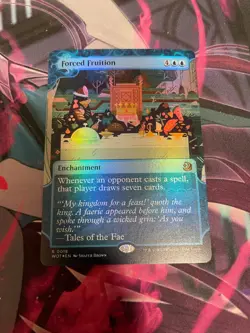 MTG - FORCED FRUITION - RARE - SHOWCASE - FOIL - WOT - NM - Image 1