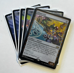 MTG – Unfinity – Clown Car – Rare 0186 plus 4 Clown Robot Tokens - Image 1