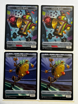 MTG – Unfinity – Clown Car – Rare 0186 plus 4 Clown Robot Tokens - Image 3