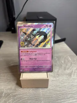 Pokemon TCG Mimikyu Scarlet & Violet Paldean Fates Card 160/091 Baby Shiny - Image 1