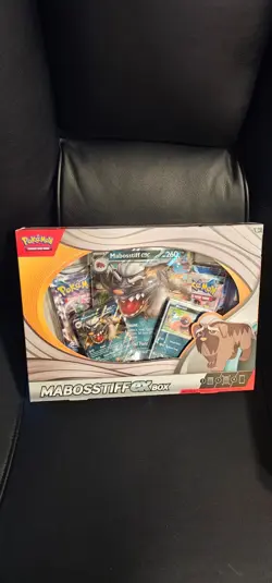 Pokemon TCG Mabosstiff EX Display Box W/ 4 Booster Packs New/Sealed - Image 1