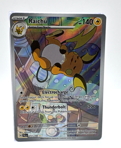 Pokemon Raichu 211/193 Paldea Evolved Illustration Rare Full Art Holo NM Clean - Image 1