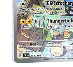 Pokemon Raichu 211/193 Paldea Evolved Illustration Rare Full Art Holo NM Clean - Image 4