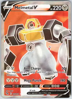 Melmetal V 075/078 Ultra Rare Pokemon GO Pokemon NM - Image 1