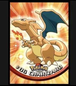 🔥Pokemon Topps Charizard #06 Red Logo TV Animation Rare.NM - Image 1