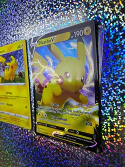 Pokemon TCG Promo: General Mills Holo SWSH039 Pikachu; SWSH061 Pikachu V - Image 3
