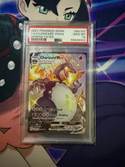 2021 Pokemon Shining Fates SHINY CHARIZARD VMAX SV107/SV122 PSA 10 GEM MINT - Image 1
