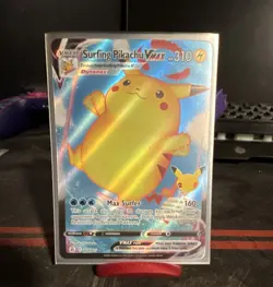 The Pokemon Company Surfing Pikachu VMAX Celebrations Ultra Rare Holo 009/025 EN - Image 1
