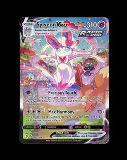 2021 Pokemon EVOLVING SKIES SYLVEON VMAX IR FULL ART HOLO 212/203! SEE COND! - Image 1