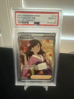 Pokemon Furisode Girl English Full Art PSA 10 Silver Tempest 190/195 - Image 1