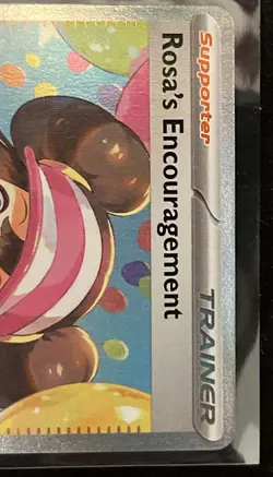 Pokemon Rosa's Encouragement Trainer Full Art Holo SIR Perfect Order - Image 4