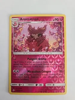 Pokemon 2019 Unbroken Bonds Aromatisse 142/214 Reverse Hospital NM - Image 1